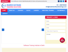 Tablet Screenshot of madridsoftwaretrainings.com